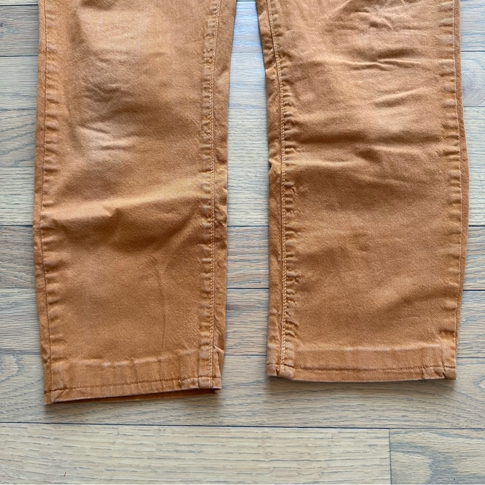 Angry Rabbit Burnt Orange Cropped Jeans Size 31/13 - Picture 6 of 9